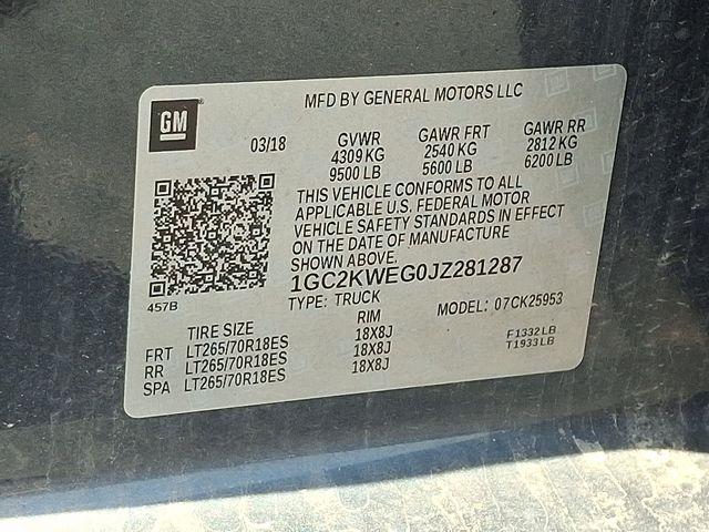 Used 2018 Chevrolet Silverado 2500 HD