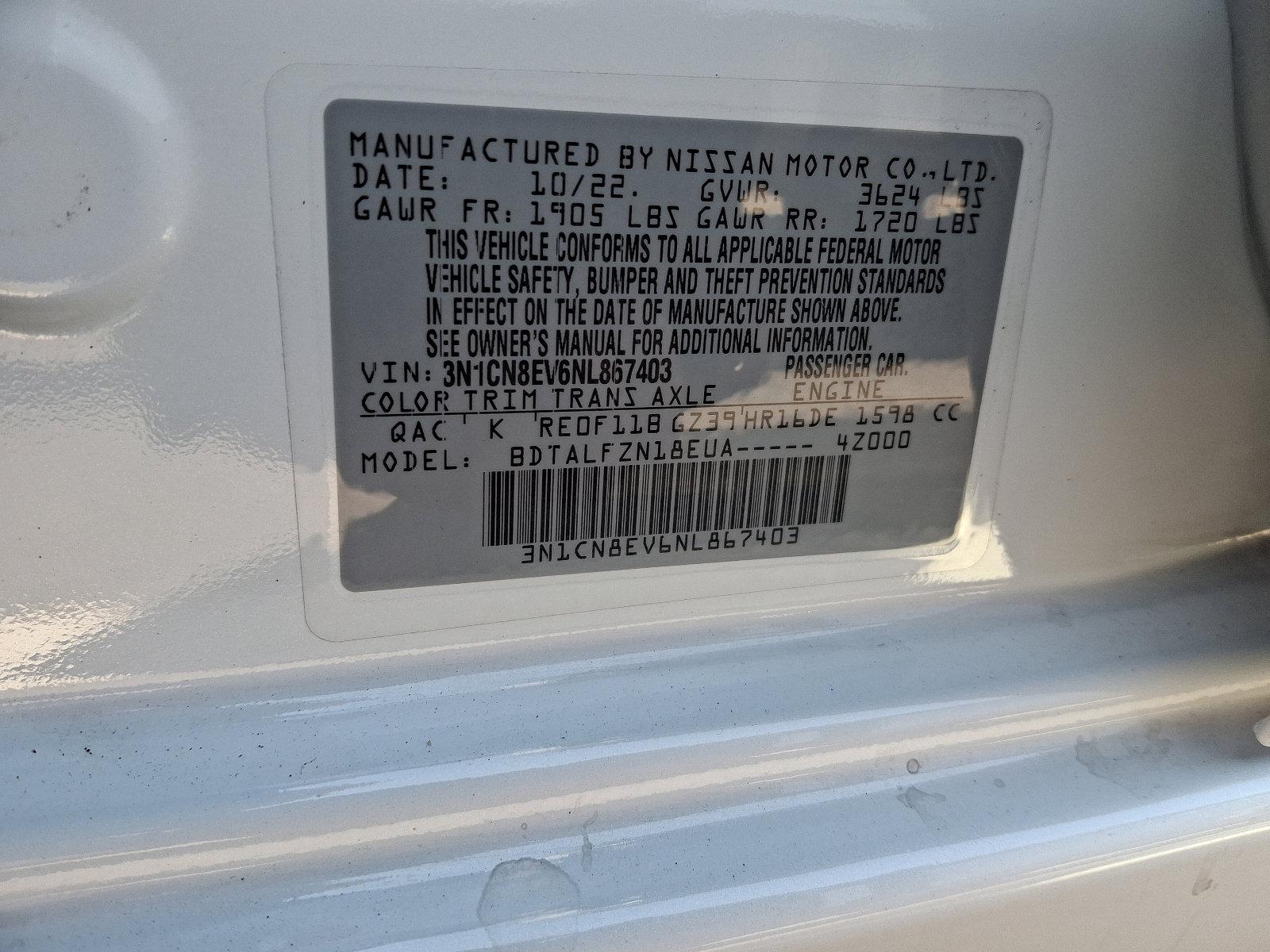 2022 Nissan Versa Vehicle Photo in Harrisburg, PA 17111