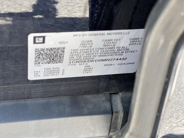 2021 Chevrolet Suburban Vehicle Photo in BENTONVILLE, AR 72712-4322