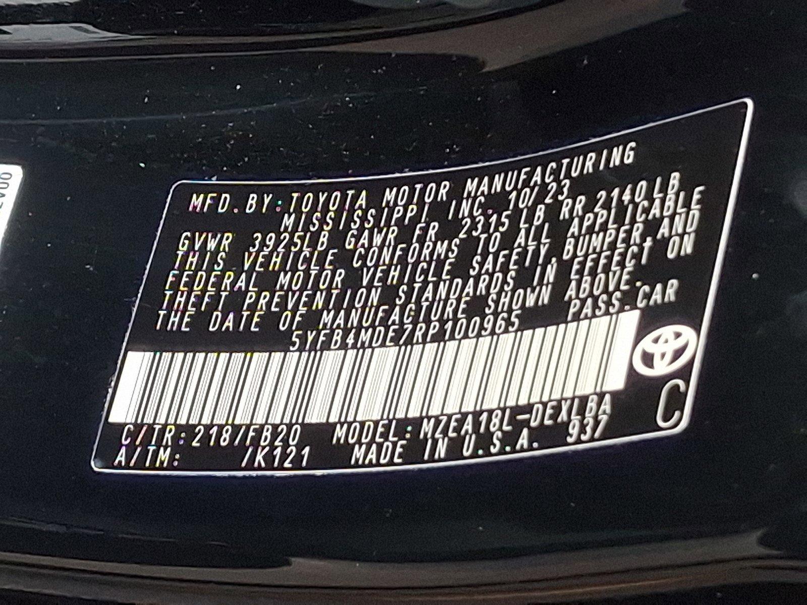 2024 Toyota Corolla Vehicle Photo in Harrisburg, PA 17111