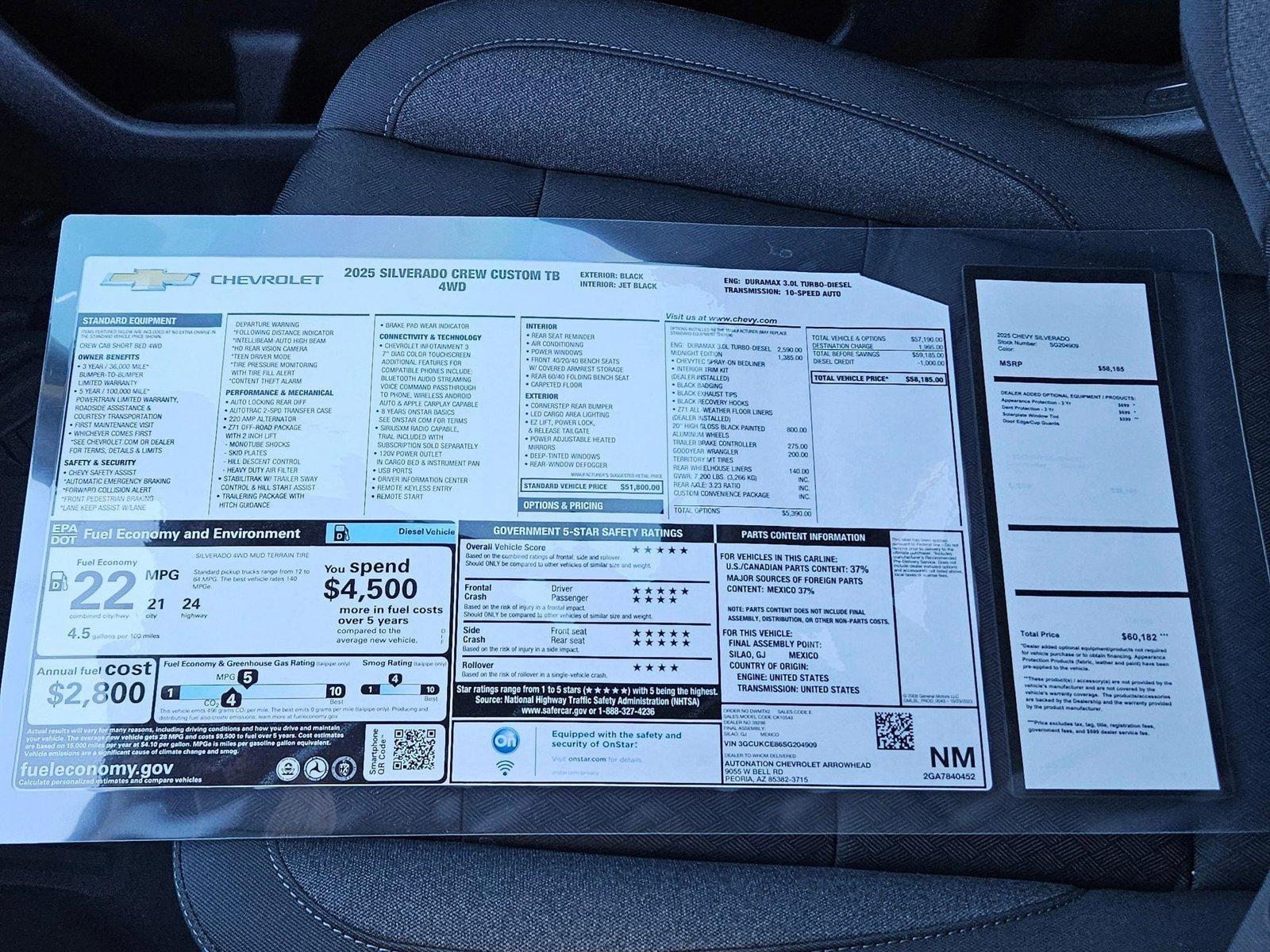 2025 Chevrolet Silverado 1500 Vehicle Photo in PEORIA, AZ 85382-3715