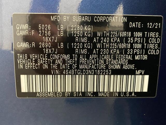 2022 Subaru Outback Vehicle Photo in Appleton, WI 54913