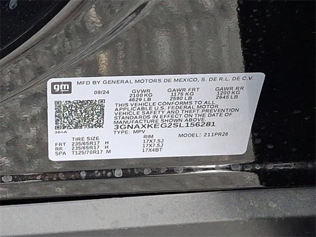 2025 Chevrolet Equinox Vehicle Photo in BERLIN, MD 21811-1121