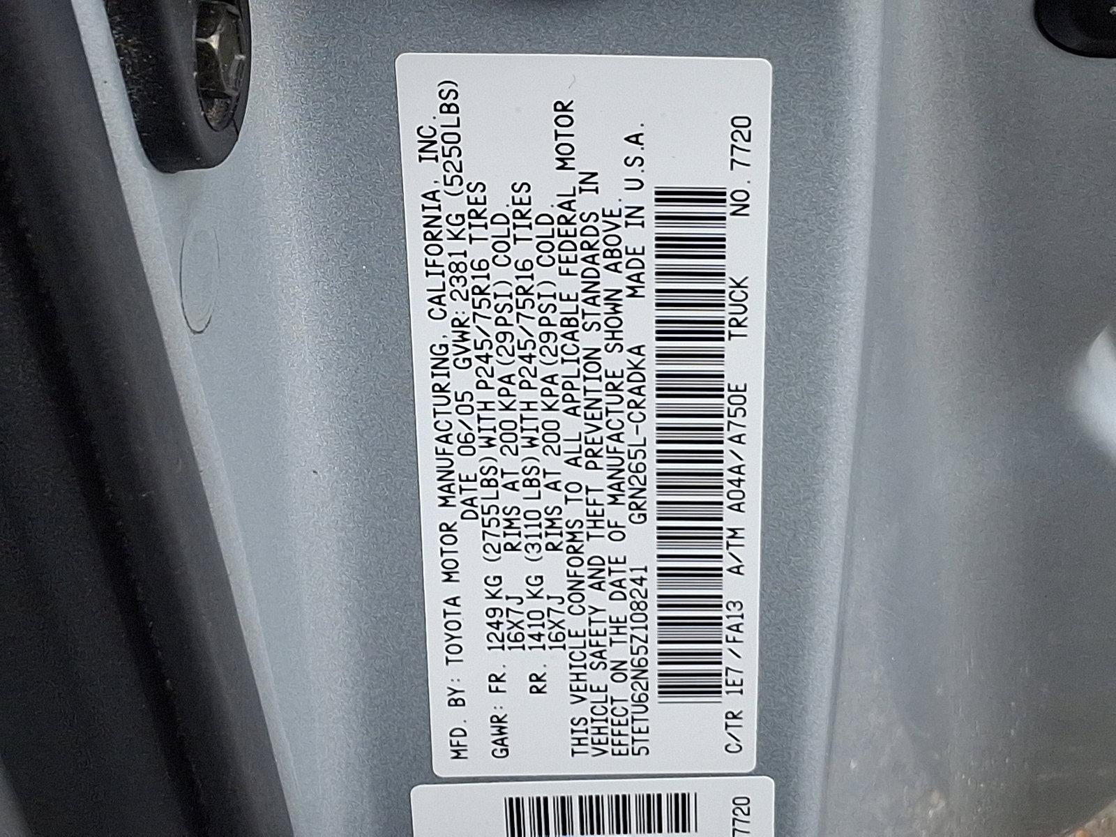 2005 Toyota Tacoma Vehicle Photo in Trevose, PA 19053