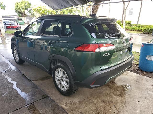 Certified 2023 Toyota Corolla Cross LE with VIN 7MUCAAAG7PV039595 for sale in Delray Beach, FL