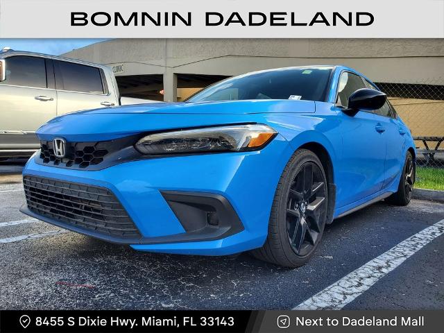Used 2024 Honda Civic Hatchback Sport with VIN 19XFL2H85RE013824 for sale in Miami, FL