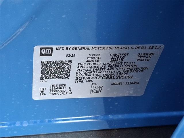 2025 Chevrolet Equinox Vehicle Photo in LEWES, DE 19958-4935