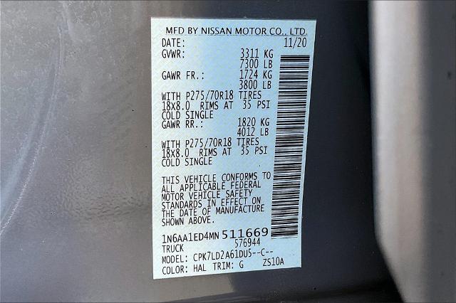 2021 Nissan Titan Vehicle Photo in Lees Summit, MO 64086
