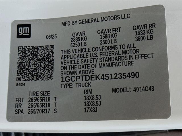 2025 Chevrolet Colorado Vehicle Photo in EVERETT, WA 98203-5662