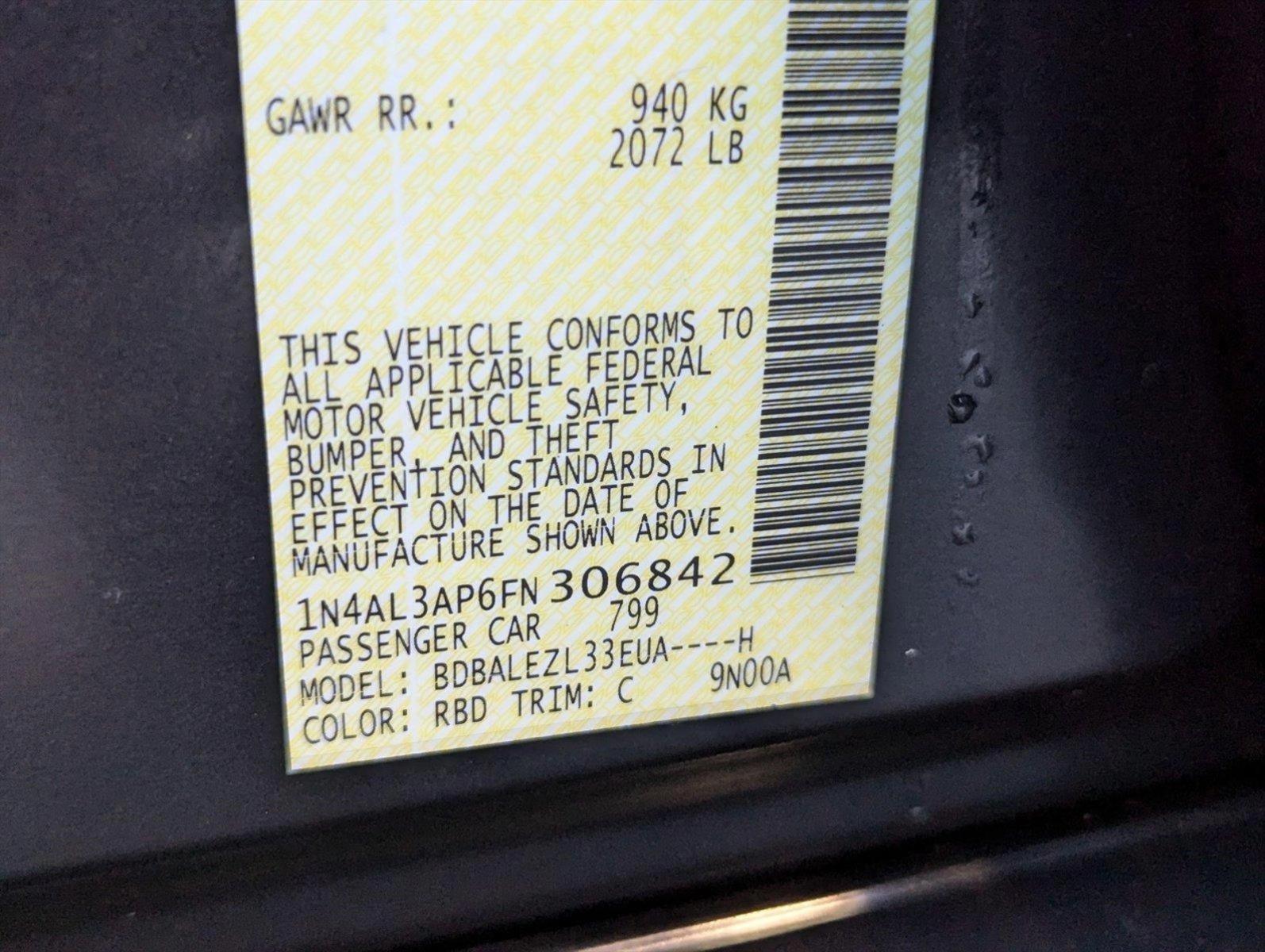 2015 Nissan Altima Vehicle Photo in MEMPHIS, TN 38115-1503