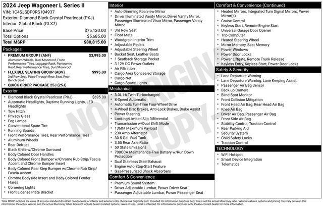 2024 Jeep Wagoneer L Vehicle Photo in DANBURY, CT 06810-5034