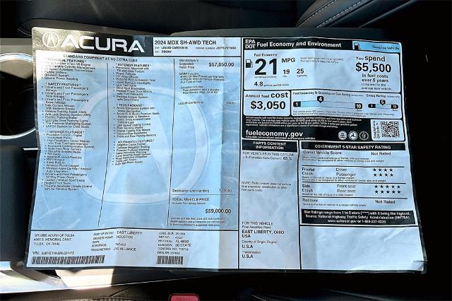 2024 Acura MDX Vehicle Photo in Tulsa, OK 74145