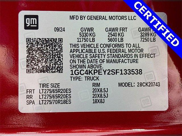 2025 Chevrolet Silverado 2500 HD Vehicle Photo in PUYALLUP, WA 98371-4149