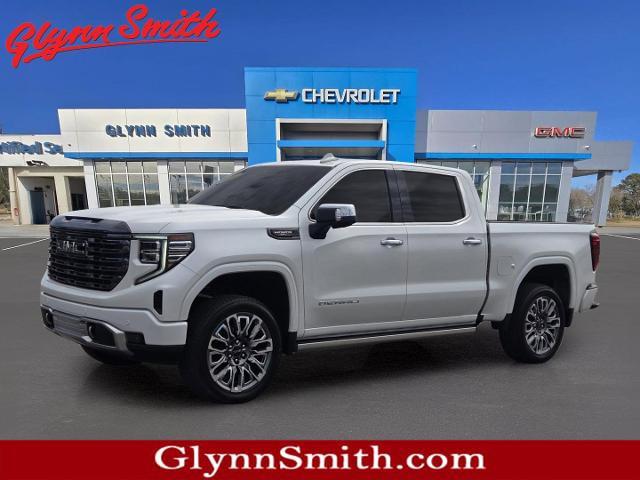White Frost Tricoat 2024 GMC Sierra 1500 Denali Ultimate Crew Cab 4WD Pickup Truck Four-Wheel Drive Automatic