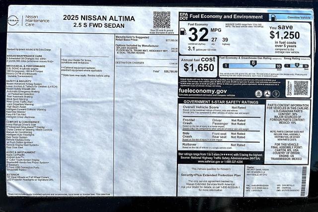 2025 Nissan Altima Vehicle Photo in Tulsa, OK 74129