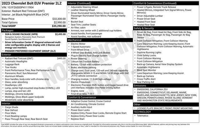 2023 Chevrolet Bolt EUV Vehicle Photo in DANBURY, CT 06810-5034