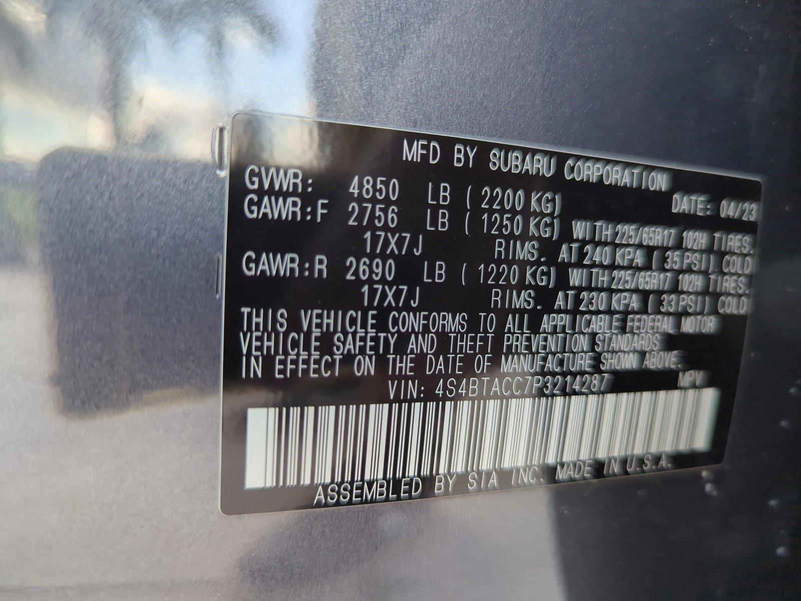 2023 Subaru Outback Vehicle Photo in Pembroke Pines, FL 33027