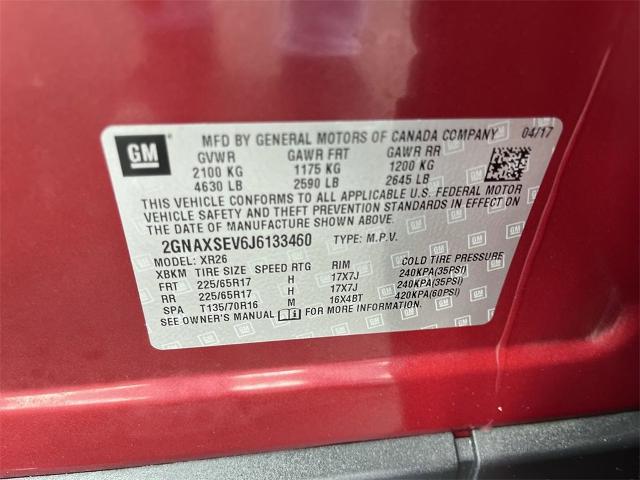 2018 Chevrolet Equinox Vehicle Photo in TULLY, NY 13159-3159