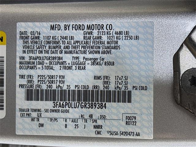 2016 Ford Fusion Vehicle Photo in Everett, WA 98204