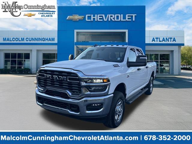 White 2025 RAM 3500 Tradesman Crew Cab 4WD Pickup Truck Four-Wheel Drive Automatic