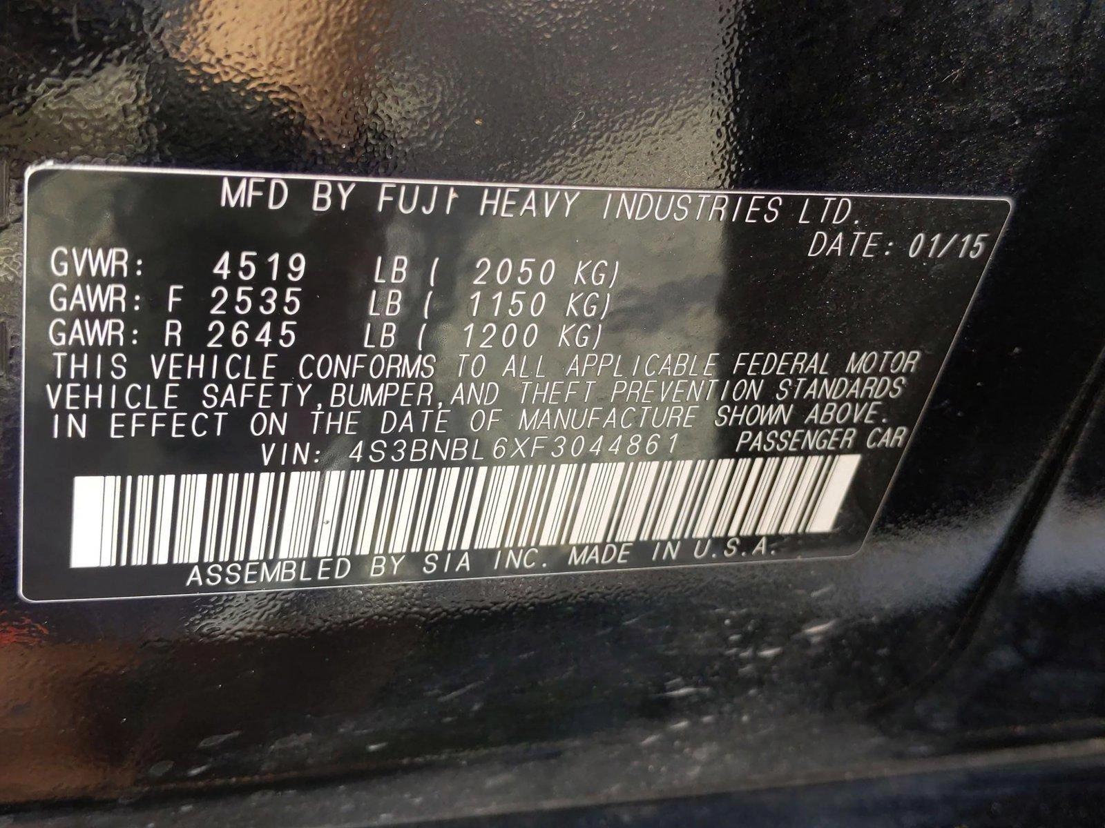2015 Subaru Legacy Vehicle Photo in AUSTIN, TX 78759-4154