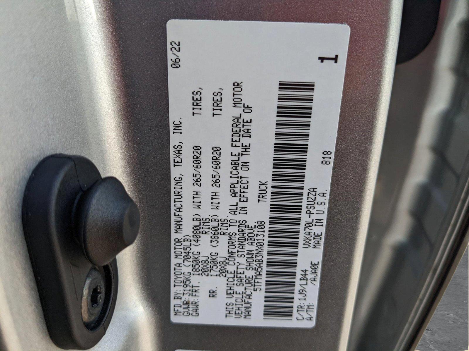 2022 Toyota Tundra 2WD Vehicle Photo in Davie, FL 33331