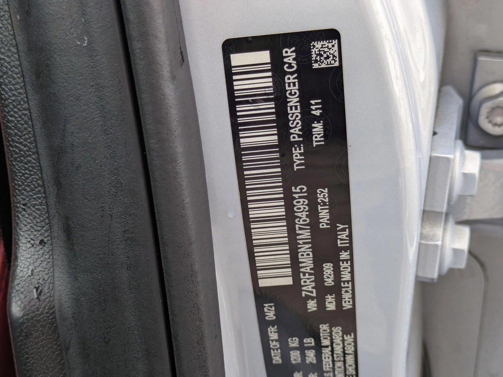2021 Alfa Romeo Giulia Vehicle Photo in Clearwater, FL 33761