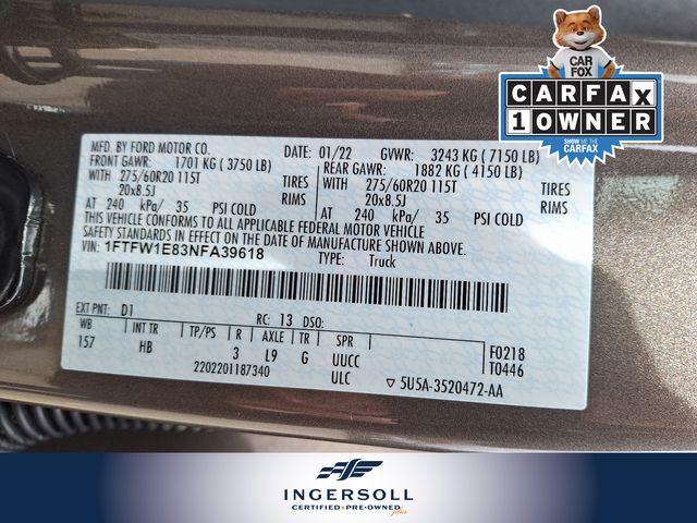 2022 Ford F-150 Vehicle Photo in WATERTOWN, CT 06795-3318