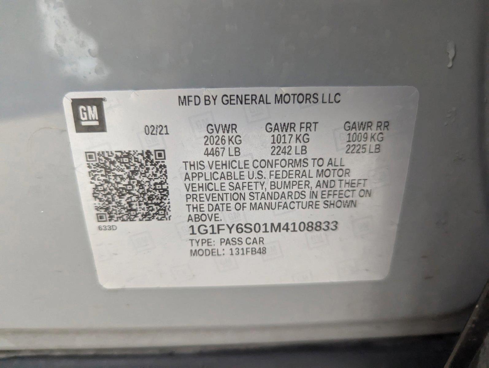 2021 Chevrolet Bolt EV Vehicle Photo in CORPUS CHRISTI, TX 78412-4902