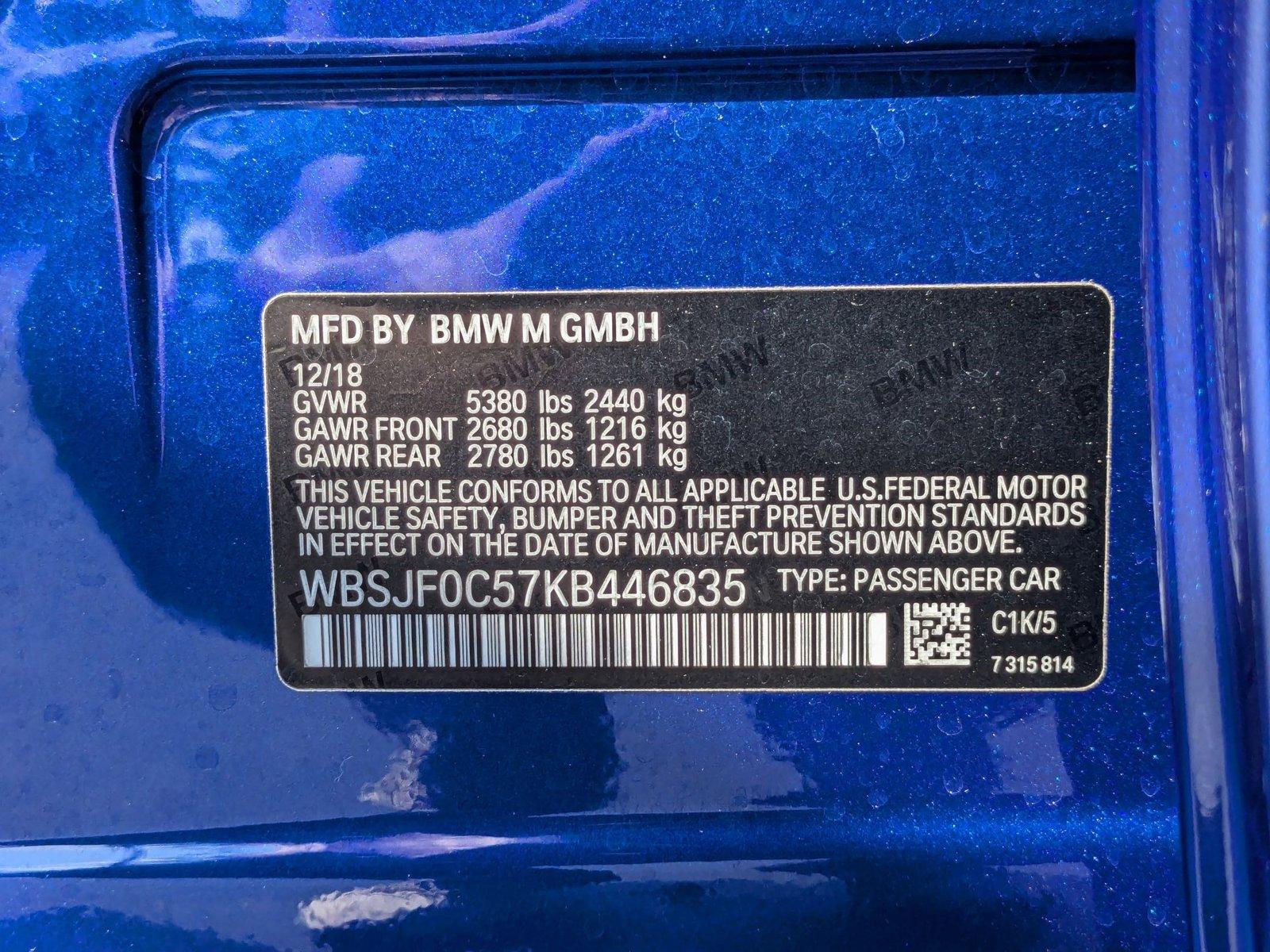 2019 BMW M5 Vehicle Photo in Maitland, FL 32751