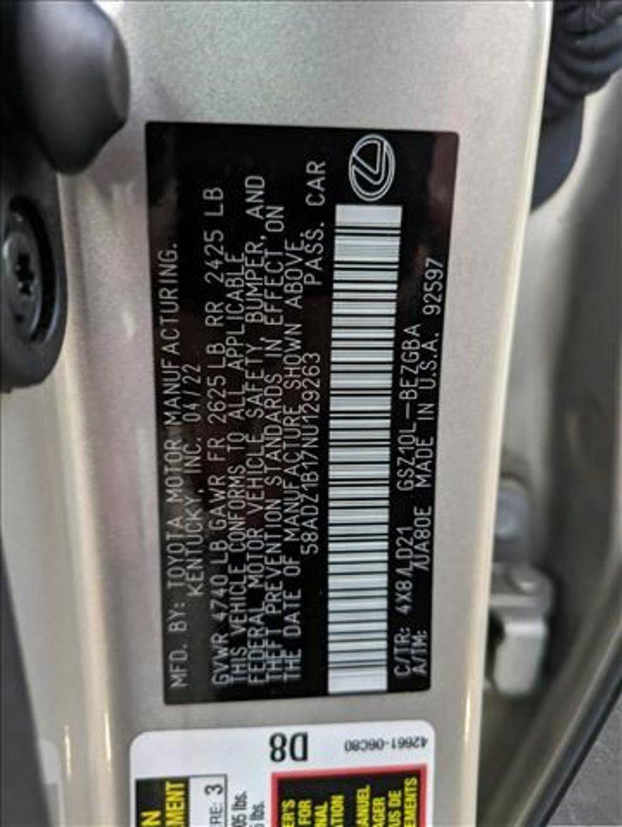 2022 Lexus ES 350 Vehicle Photo in Bradenton, FL 34207