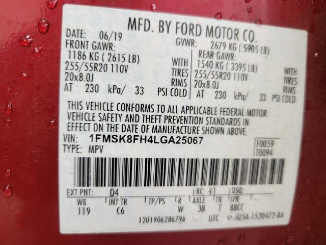 2020 Ford Explorer Vehicle Photo in NEENAH, WI 54956-2243