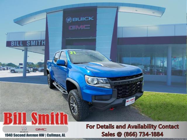 Bright Blue Metallic 2021 Chevrolet Colorado ZR2 Crew Cab 4WD Pickup Truck Four-Wheel Drive Automatic