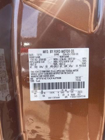 2012 Ford F-150 Vehicle Photo in MEDINA, OH 44256-9631