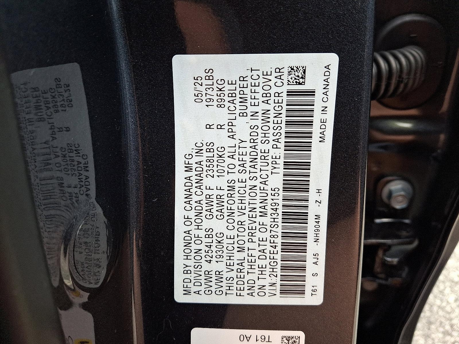2025 Honda Civic Sedan Hybrid Vehicle Photo in Harrisburg, PA 17111