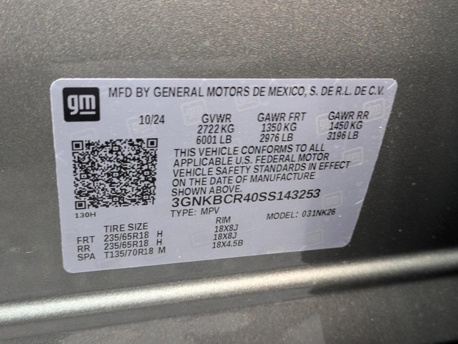2025 Chevrolet Blazer Vehicle Photo in LAUREL, MD 20707-4697