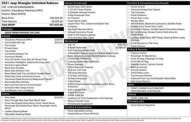 2021 Jeep Wrangler Unlimited Vehicle Photo in DANBURY, CT 06810-5034