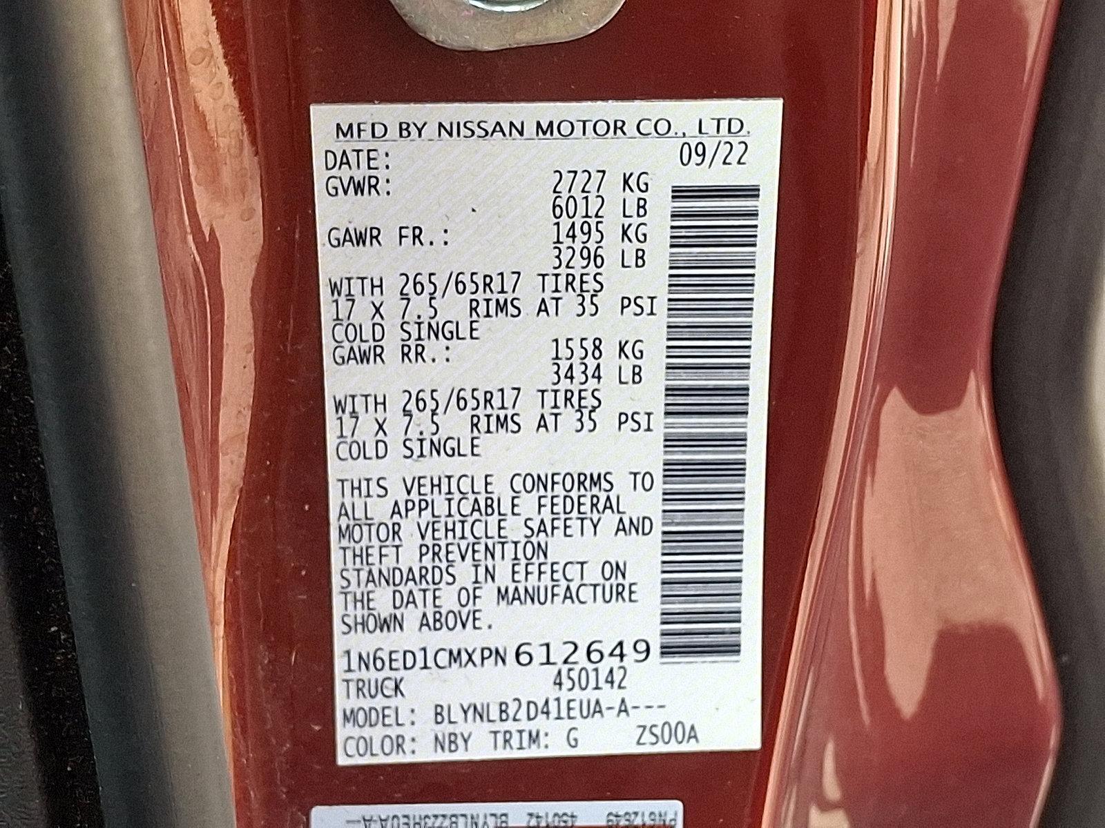 2023 Nissan Frontier Vehicle Photo in Mechanicsburg, PA 17050-2306