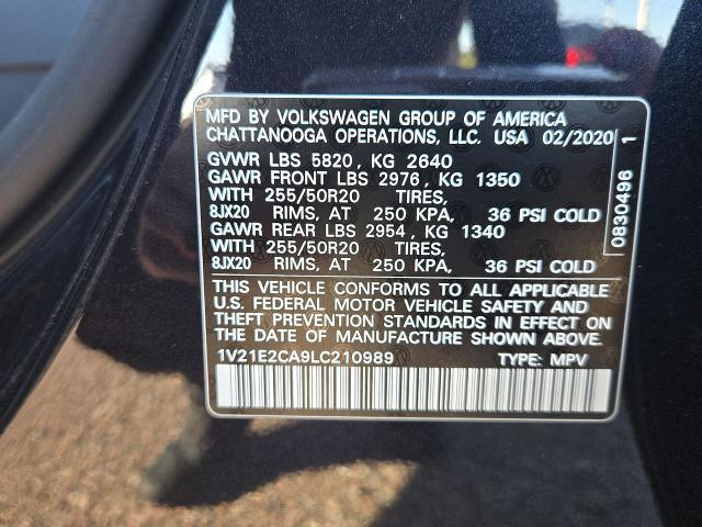 2020 Volkswagen Atlas Cross Sport Vehicle Photo in NEDERLAND, TX 77627-8017