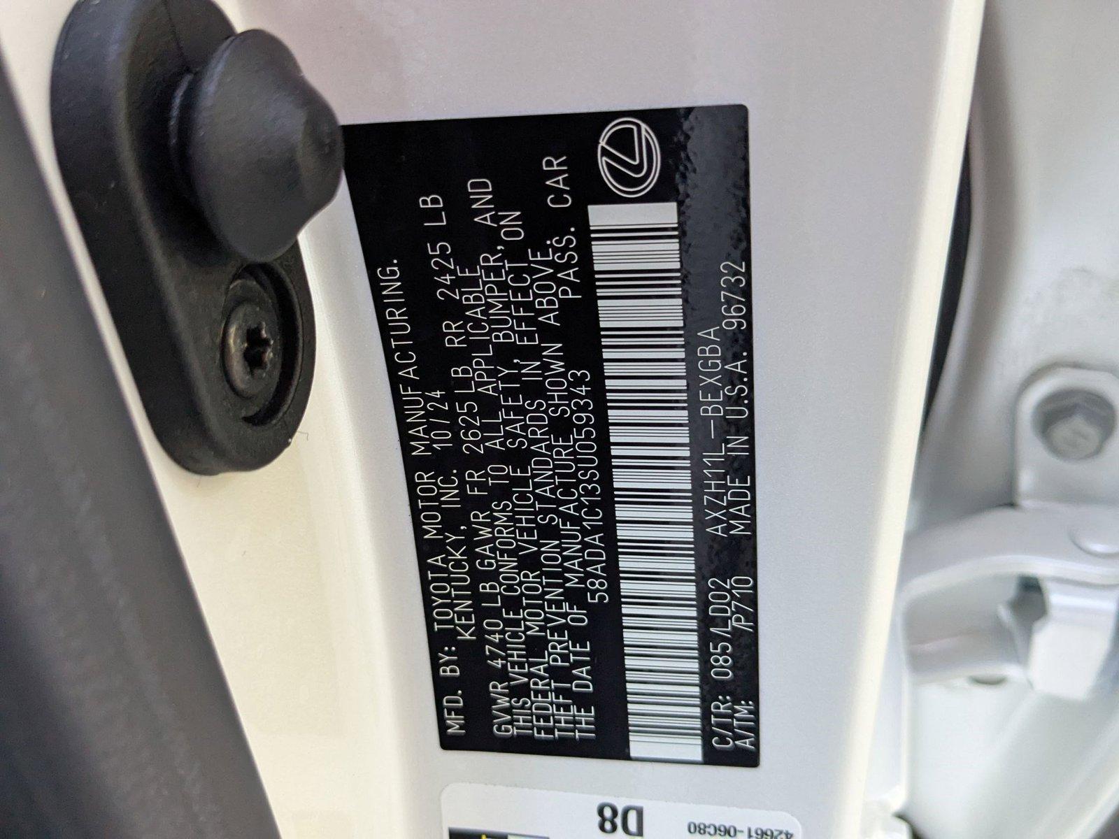2025 Lexus ES 300h Vehicle Photo in West Palm Beach, FL 33417