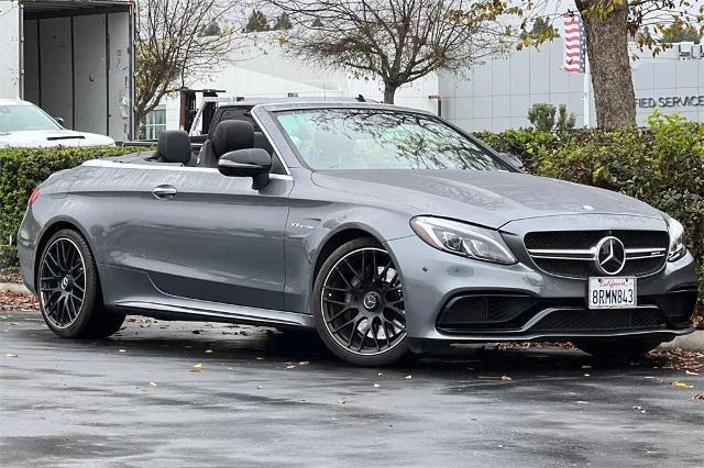 Used 2017 Mercedes-Benz C-Class Cabriolet AMG C63 with VIN WDDWK8GB2HF487114 for sale in Dublin, CA