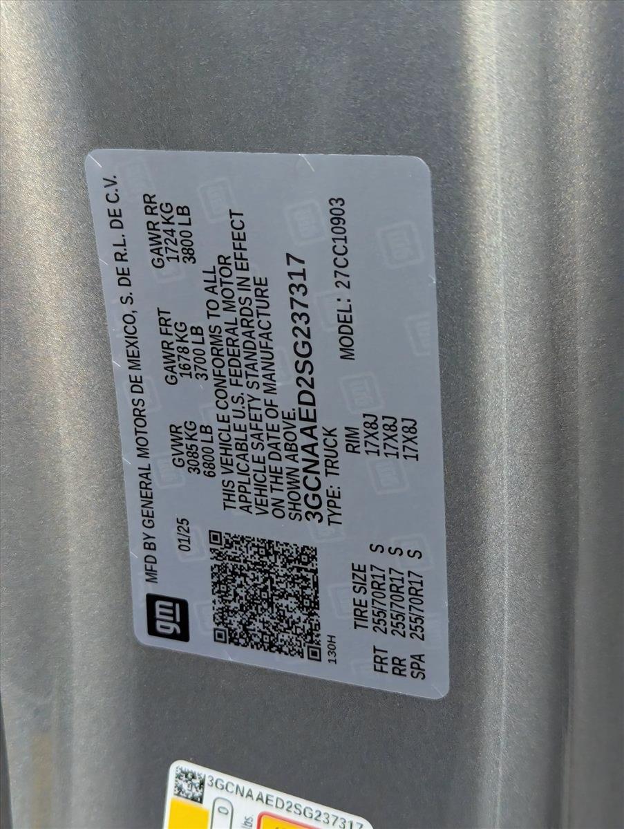 2025 Chevrolet Silverado 1500 Vehicle Photo in GREENACRES, FL 33463-3207