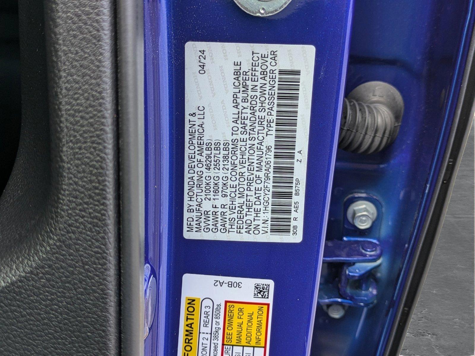 2024 Honda Accord Hybrid Vehicle Photo in Clearwater, FL 33764