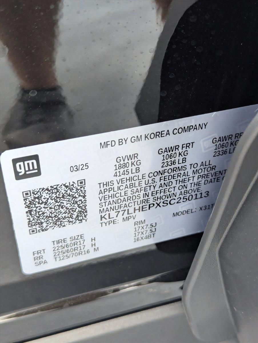 2025 Chevrolet Trax Vehicle Photo in PEMBROKE PINES, FL 33024-6534