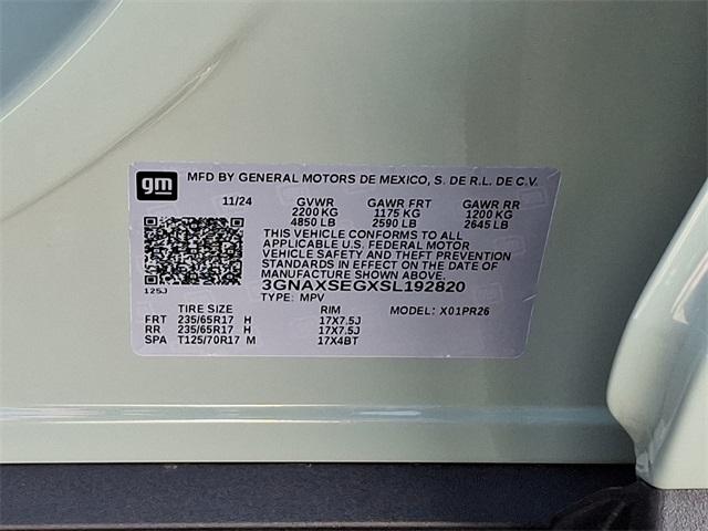 2025 Chevrolet Equinox Vehicle Photo in BERLIN, MD 21811-1121