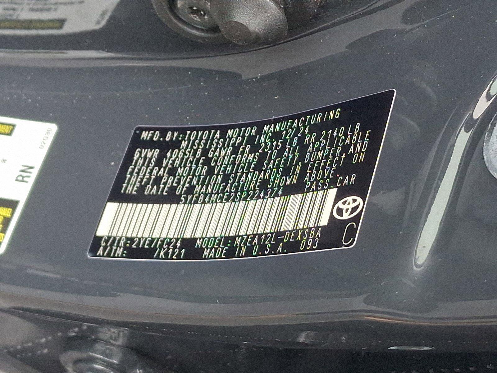 2025 Toyota Corolla Vehicle Photo in Harrisburg, PA 17111