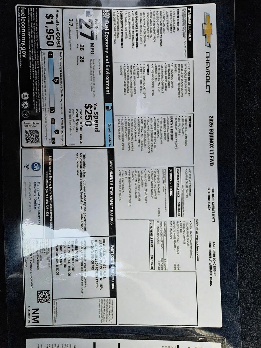 2025 Chevrolet Equinox Vehicle Photo in PEORIA, AZ 85382-3715