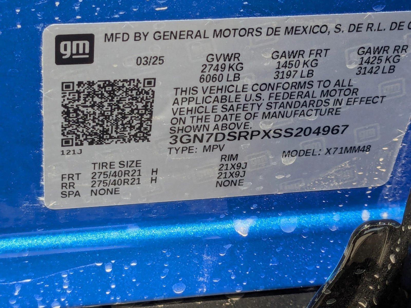 2025 Chevrolet Equinox EV Vehicle Photo in MIAMI, FL 33134-2699