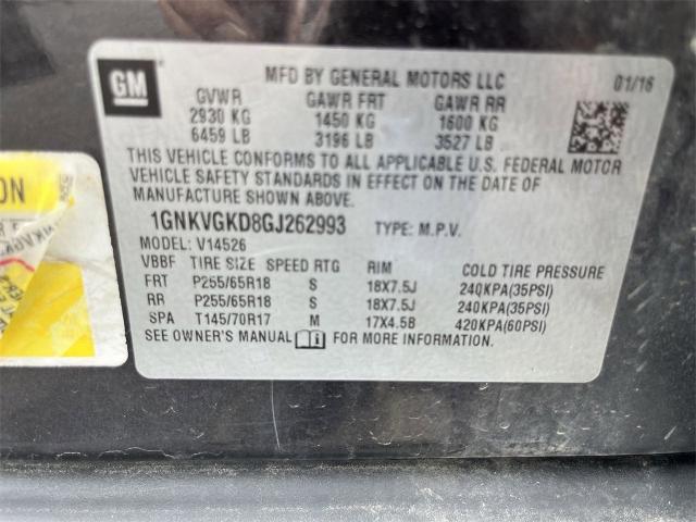 2016 Chevrolet Traverse Vehicle Photo in TULLY, NY 13159-3159