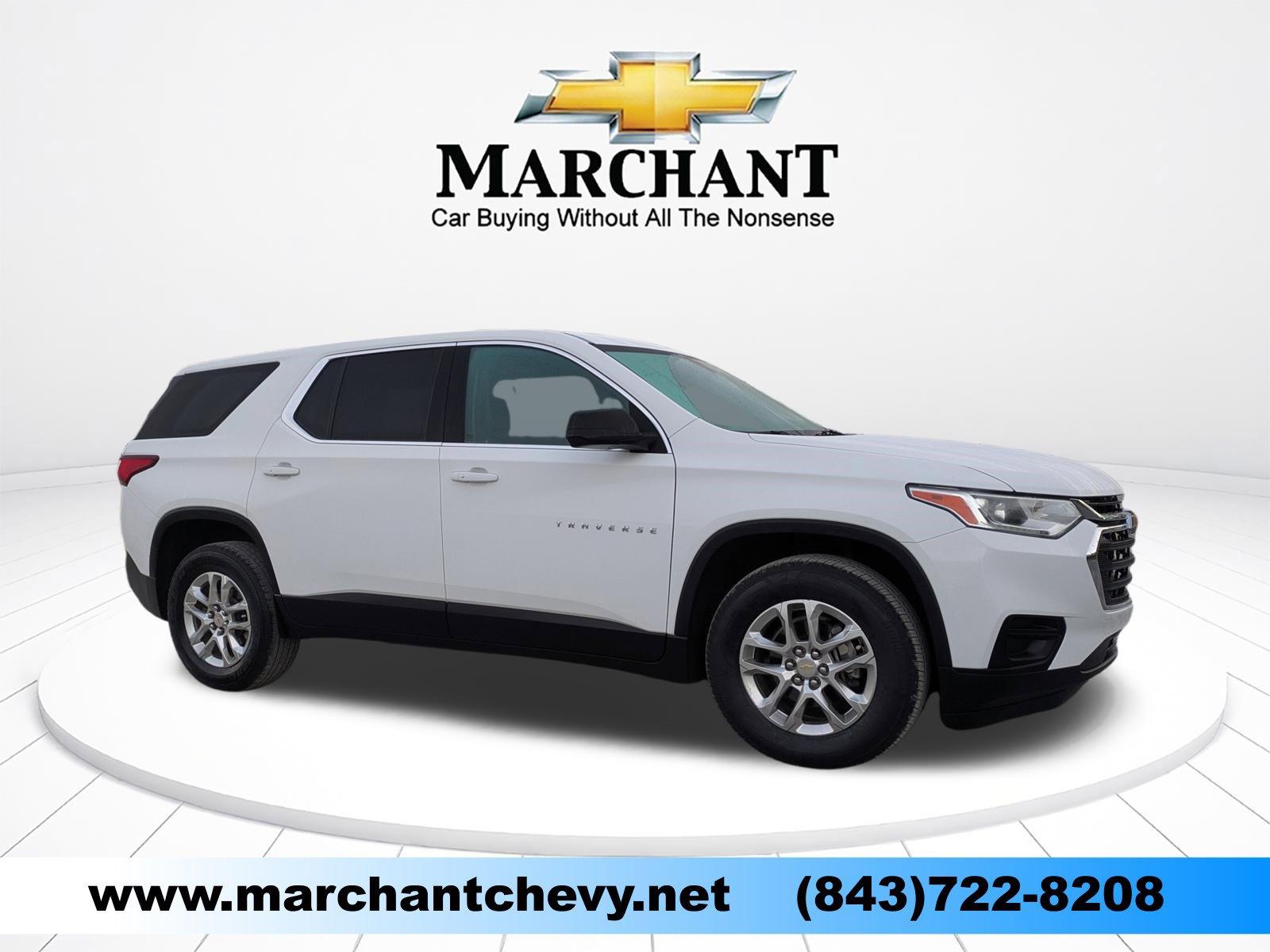 Summit White 2020 Chevrolet Traverse LS FWD SUV / Crossover Front-Wheel Drive 9-Speed Automatic